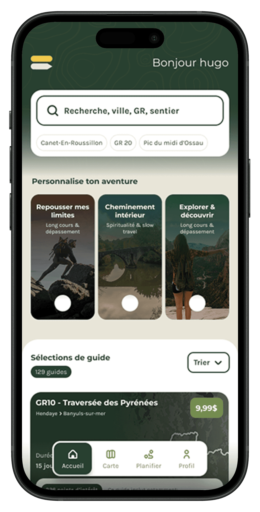 ON MY WAY application